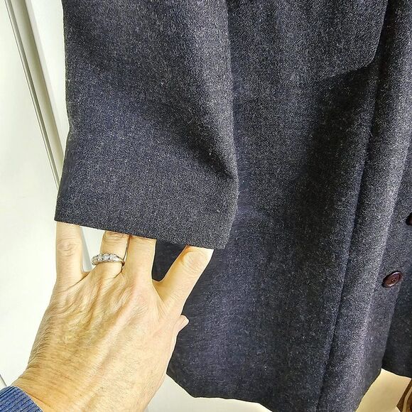 Vintage Harve Benard 100% Wool Button Down Suit Dress Size 12P - Picture 5 of 7